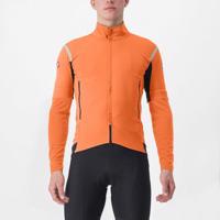 CASTELLI Cyklistická zateplená bunda - PERFETTO RoS 2 CONVERTIBLE - oranžová 2XL
