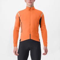 CASTELLI Cyklistická zateplená bunda - PERFETTO RoS 2 CONVERTIBLE - oranžová M