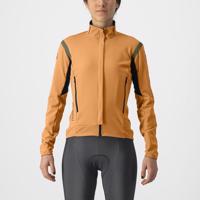 CASTELLI Cyklistická zateplená bunda - PERFETTO ROS 2 W - oranžová