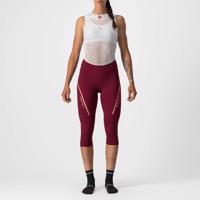 CASTELLI Cyklistické kalhoty 3/4 bez laclu - VELOCISSIMA 3 LADY - růžová/bordó