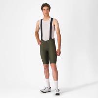 CASTELLI Cyklistické kalhoty krátké s laclem - COMPETIZIONE 2 - zelená 3XL