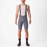 CASTELLI Cyklistické kalhoty krátké s laclem - ESPRESSO - šedá 3XL
