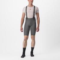 CASTELLI Cyklistické kalhoty krátké s laclem - FREE AERO RC - šedá L