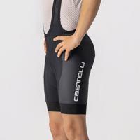 CASTELLI Cyklistické kalhoty krátké s laclem - JR COMPETIZIONE - černá/bílá 4Y