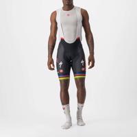 CASTELLI Cyklistické kalhoty krátké s laclem - QUICK-STEP 2023 - černá 3XL