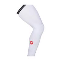 CASTELLI Cyklistické návleky na nohy - UPF 50+ - bílá S