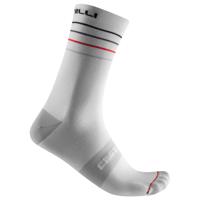 CASTELLI Cyklistické ponožky klasické - ENDURANCE 15 - bílá 2XL