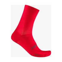 CASTELLI Cyklistické ponožky klasické - ESPRESSO 2 - červená S-M