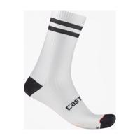 CASTELLI Cyklistické ponožky klasické - ORIGINALE 18 - bílá/černá 2XL