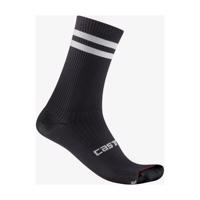 CASTELLI Cyklistické ponožky klasické - ORIGINALE 18 - černá/bílá S-M