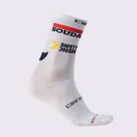 CASTELLI Cyklistické ponožky klasické - QUICK-STEP 2023 - bílá 2XL