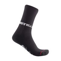 CASTELLI Cyklistické ponožky klasické - QUINDICI SOFT MERINO W - černá L-XL
