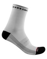CASTELLI Cyklistické ponožky klasické - ROSSO CORSA 11 LADY - černá/bílá