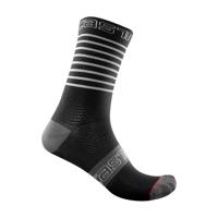 CASTELLI Cyklistické ponožky klasické - SUPERLEGGERA 12 LADY - šedá/černá/bílá L-XL