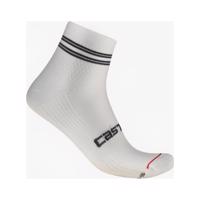 CASTELLI Cyklistické ponožky kotníkové - ANIMA 7 - bílá L-XL
