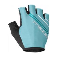 CASTELLI Cyklistické rukavice krátkoprsté - DOLCISSIMA 2  LADY - černá/světle modrá XS