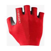 CASTELLI Cyklistické rukavice krátkoprsté - ESPRESSO - červená L