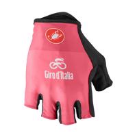 CASTELLI Cyklistické rukavice krátkoprsté - GIRO D'ITALIA - růžová S