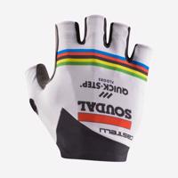 CASTELLI Cyklistické rukavice krátkoprsté - QUICK-STEP 2023 - bílá L