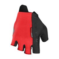CASTELLI Cyklistické rukavice krátkoprsté - ROSSO CORSA ESPRESSO - černá/červená