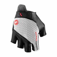 CASTELLI Cyklistické rukavice krátkoprsté - ROSSO CORSA PRO V - bílá 2XL