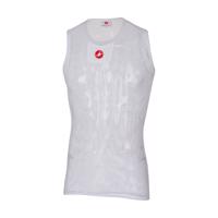 CASTELLI Cyklistické triko bez rukávů - CORE MESH 3 - bílá 2XL