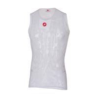 CASTELLI Cyklistické triko bez rukávů - CORE MESH 3 - bílá L-XL