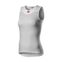 CASTELLI Cyklistické triko bez rukávů - PRO ISSUE 2 LADY - bílá S