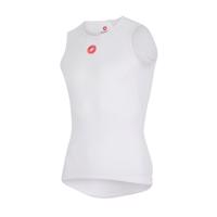 CASTELLI Cyklistické triko bez rukávů - PRO ISSUE - bílá 2XL