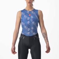 CASTELLI Cyklistické triko bez rukávů - PRO MESH 4 W LADY - modrá L