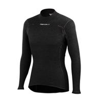 CASTELLI Cyklistické triko s dlouhým rukávem - FLANDERS WARM - černá M