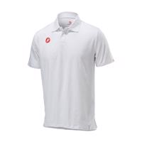 CASTELLI Cyklistické triko s krátkým rukávem - RACE DAY POLO - bílá 3XL