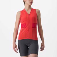 CASTELLI Cyklistický dres bez rukávů - ANIMA 4 LADY - oranžová XS