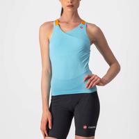 CASTELLI Cyklistický dres bez rukávů - SOLARIS LADY - světle modrá