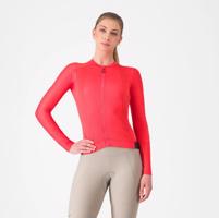 CASTELLI Cyklistický dres s dlouhým rukávem letní - ESPRESSO - červená M