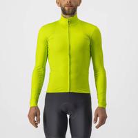 CASTELLI Cyklistický dres s dlouhým rukávem zimní - PRO THERMAL - žlutá