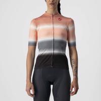 CASTELLI Cyklistický dres s krátkým rukávem - DOLCE LADY - šedá/černá/růžová XL