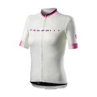 CASTELLI Cyklistický dres s krátkým rukávem - GRADIENT LADY - růžová/bílá/ivory M