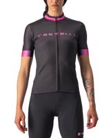CASTELLI Cyklistický dres s krátkým rukávem - GRADIENT LADY - růžová/černá/antracitová XS
