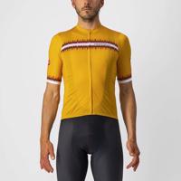 CASTELLI Cyklistický dres s krátkým rukávem - GRIMPEUR - žlutá