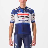 CASTELLI Cyklistický dres s krátkým rukávem - QUICK-STEP 2023 - bílá/modrá 3XL