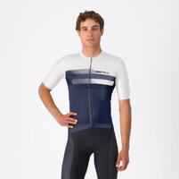 CASTELLI Cyklistický dres s krátkým rukávem - SIMBOLO - modrá/bílá 3XL