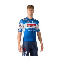 CASTELLI Cyklistický dres s krátkým rukávem - SOUDAL QUICK-STEP 2024 COMPETIZIONE 3 - modrá/bílá/červená 3XL