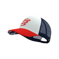 COMPRESSPORT Cyklistická čepice - TRUCKER CAP - modrá/bílá/červená UNI