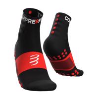 COMPRESSPORT Cyklistické ponožky klasické - TRAINING - černá/červená 42-44
