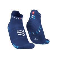 COMPRESSPORT Cyklistické ponožky kotníkové - PRO RACING 4.0 RUN - modrá 45-48