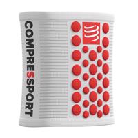 COMPRESSPORT potítko - 3D.DOTS - bílá/červená