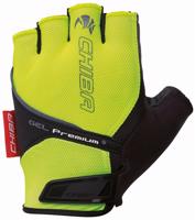 Cyklo rukavice Chiba GEL PREMIUM s gelovou dlaní, reflexní žluté 30117.03-1