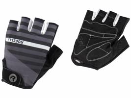 Cyklorukavice Rogelli STRIPE černo-bílé 006.310