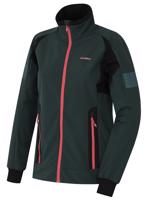Dámská softshell bunda Husky Scooby L černozelená